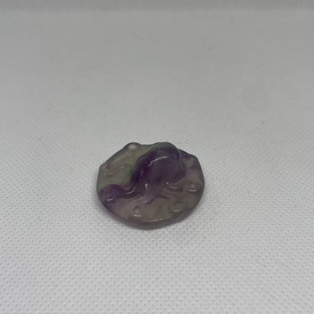 Flourite Octopus Crystal Carving